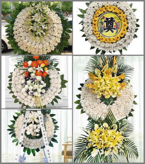 广东梅州市蕉岭县蓝坊镇石湖村花圈速递